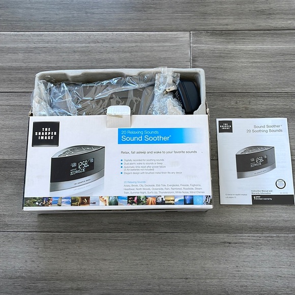 Sharper Image alarm clock and sound soother NWT - Picture 2 of 3